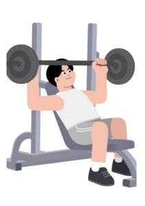 shoulder press workout fitness routine in academy